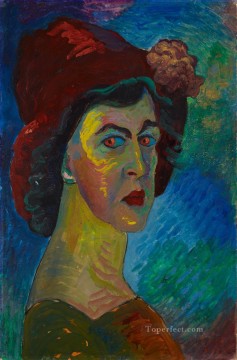  Werefkin Oil Painting - self portrait Marianne von Werefkin